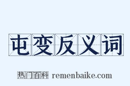 屯变反义词是什么意思的图片